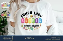 Lunch Lady Summer Recharge Required PNG | Last of School pNG Product Image 3