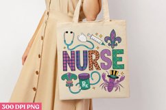 Nurse PNG, Mardi Gras Sublimation PNG Product Image 3
