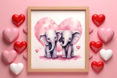 Valentines Day Animal Couple Clipart, Valentine Couple Product Image 3