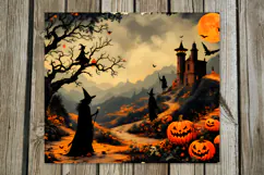 Retro Halloween | vintage Skinny tumbler sublimation design Product Image 3