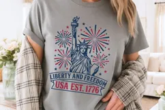 Liberty And Freedom USA 1776 Svg, independence Day Svg. Product Image 4