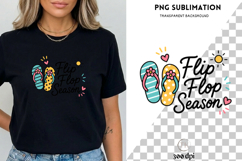 Flip Flop Season PNG | Cute Summer Sandals Design | Beach Product Image 2