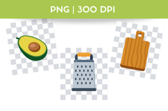 Kitchen Utensils &amp; Food Bundle PNG | 300 DPI Product Image 2
