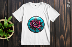 Dark Gothic Rose Floral Clipart Sublimation PNG Product Image 3