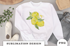 Watercolor Lemons composition png Product Image 3