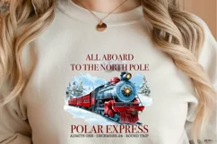 Polar Express PNG, Merry Christmas Sublimation Design Product Image 3