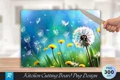 Dandelion Cutting Board Sublimation Design Product Image 1