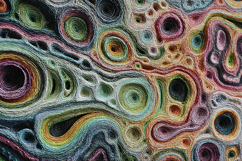 Colorful Abstract Swirl Texture Background with Layered Product Image 1