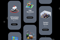 Delivery Isometric 3D Illustration Pack Product Image 3