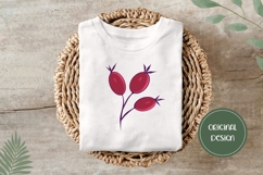 Red Autumn Berries Illustration, Berry PNG, Autumn Print Product Image 3