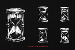 10 Bundle Dark Art Hourglass San Timer Stopwatch Skull Hand Product Image 5