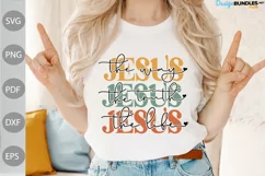 Christian Quote/ Jesus- The Way - The Truth - The Life SVG Product Image 1