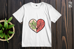 Botanical Heart Bookmark Sublimation Product Image 2