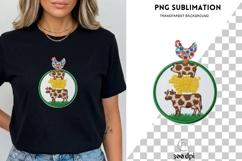 Farm Animals Stack PNG | Chicken Pig Sheep Cow Design Product Image 3
