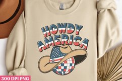 Howdy America PNG, Western 4th Of July Sublimation PNG Product Image 3