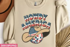 Howdy America PNG, Western 4th Of July Sublimation PNG Product Image 3