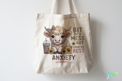 Cute Highland Cow Png Sublimation Product Image 4
