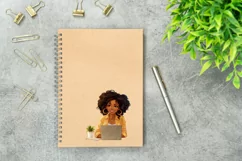 Boss Lady Illustration, Girl with Laptop, Business Woman Product Image 3