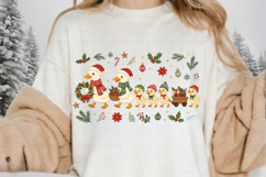 Christmas Duck Family PNG Sublimation Design, Xmas Ducklings Product Image 4