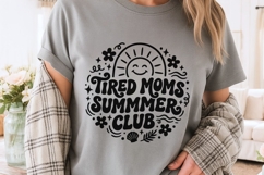 Tired Moms Summer Club Svg, Summer Mom Svg, Moms Club Svg. Product Image 5