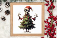 Christmas Skeleton Sublimation Clipart, Christmas PNG Product Image 3