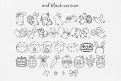 Naive Easter Doodle Clipart Bundle SVG PNG Bundle Product Image 3