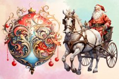 Beautiful Christmas Watercolor Clipart Bundle Product Image 4