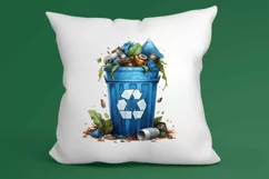Watercolor Earth Day Clipart, Planet Earth Clipart Product Image 3