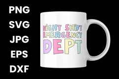 Funny Night Shift Emergency Dept, Night Team SVG Product Image 3