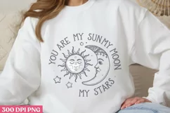 You Are My Sun My Moon PNG, Sun and Moon Sublimation PNG Product Image 1
