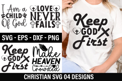 Christian SVG Design - Love Never Fails Product Image 1