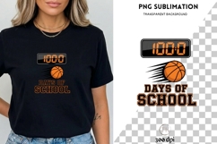 100 Days of School Basketball PNG | 100th Day of School Product Image 3