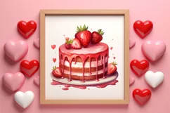 Valentines Day Dessert Clipart, Valentines Day PNG Product Image 3