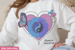 Choose To Keep Going PNG, Suicide Awareness Sublimation PNG Product Image 3