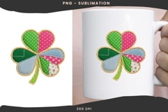 Patchwork clover png design for T-shirts Product Image 3