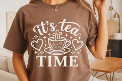 It's Tea Time Svg, Tea Lover Svg, Tea Time Svg, Tea Cup Svg. Product Image 4