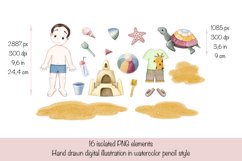 Little boy on the beach. Constructor - 16PNG Product Image 3