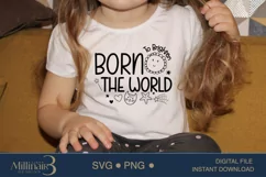 Born to Brighten the World,Baby Announcement Svg Product Image 3