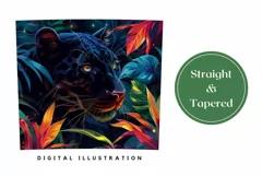 Black Panther Tumbler PNG, Black Panther Sublimation Tumbler Product Image 3