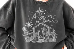 Oh Holy Night Nativity Christmas PNG, Holy Family Manger Chr Product Image 3