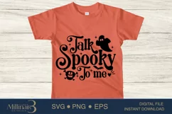 Talk Spooky To Me SVG PNG Sublimation |Boo Witch SVG Product Image 3
