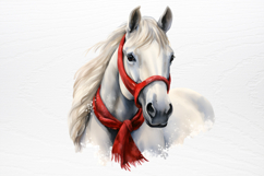 Christmas Horses Clipart PNG Product Image 3