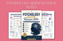 Psychology Quick Revision Notes Product Image 3