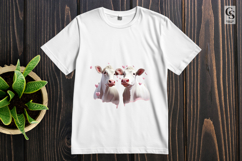 Cute Baby Cow Couple Sublimation Clipart PNG Product Image 3