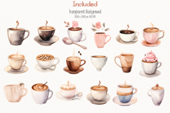 Coffee Lover 64 Cliparts Collection Product Image 3