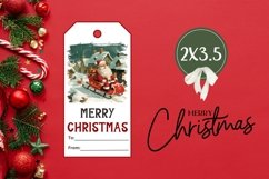 Christmas Village Gift Tags, Santa Claus Product Tags Product Image 3