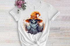 Cowboy Ghost Sublimation Clipart, Watercolor Clipart Product Image 3