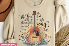 The Lord is my strength PNG, Christian Sublimation PNG Product Image 3