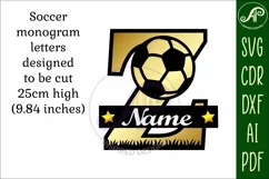 Football or Soccer Capital Monogram Letter Z SVG Product Image 3
