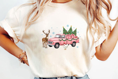 Cute Reindeer and Chicken Sublimation, Christmas Png Product Image 3